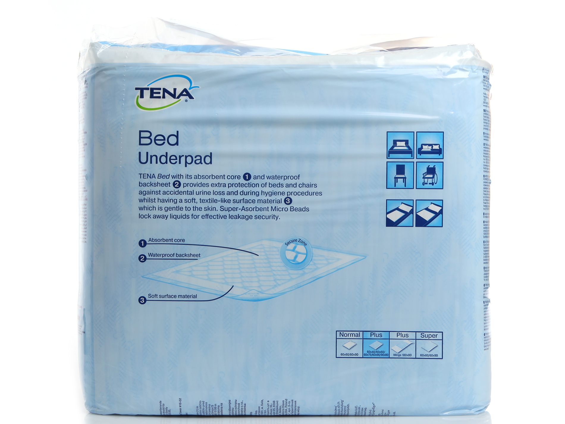 Впитывающие пеленки для лежачих больных цена. Tena Bed Underpad одноразовые простыни 60 90. Простыни Tena Bed Plus 60 х 60 см. Пеленки Tena 60х90. Пеленки 60х90 Хайджин Текнолоджиз.